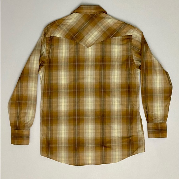 PENDLETON Long Sleeve Snap Western Shirt, Brown, Size Small. - Picture 2 of 4